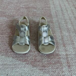 See Kai Run Silver Sandals 7